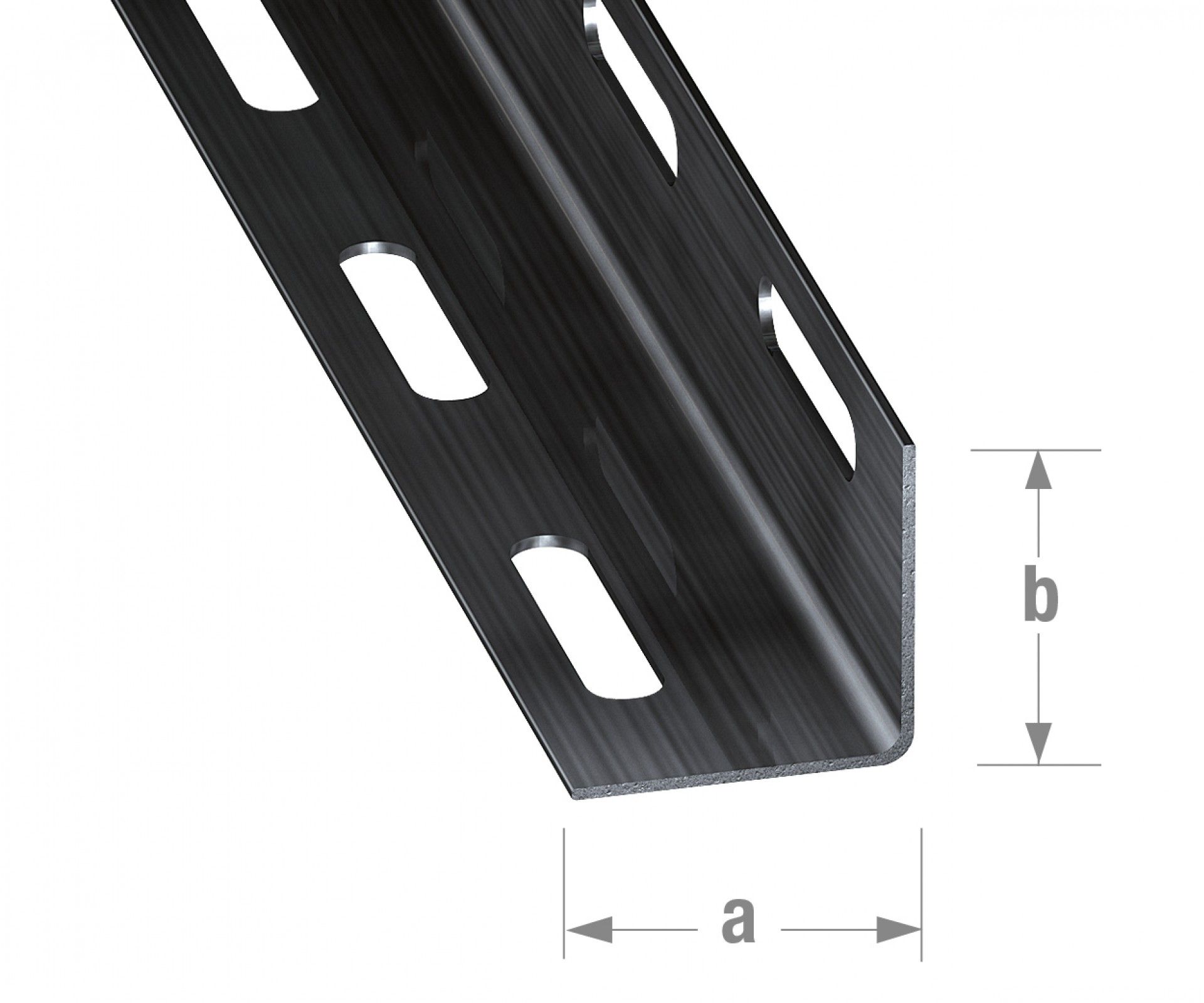 Perfil ângulo perfurado aço 38x38mm - 2m