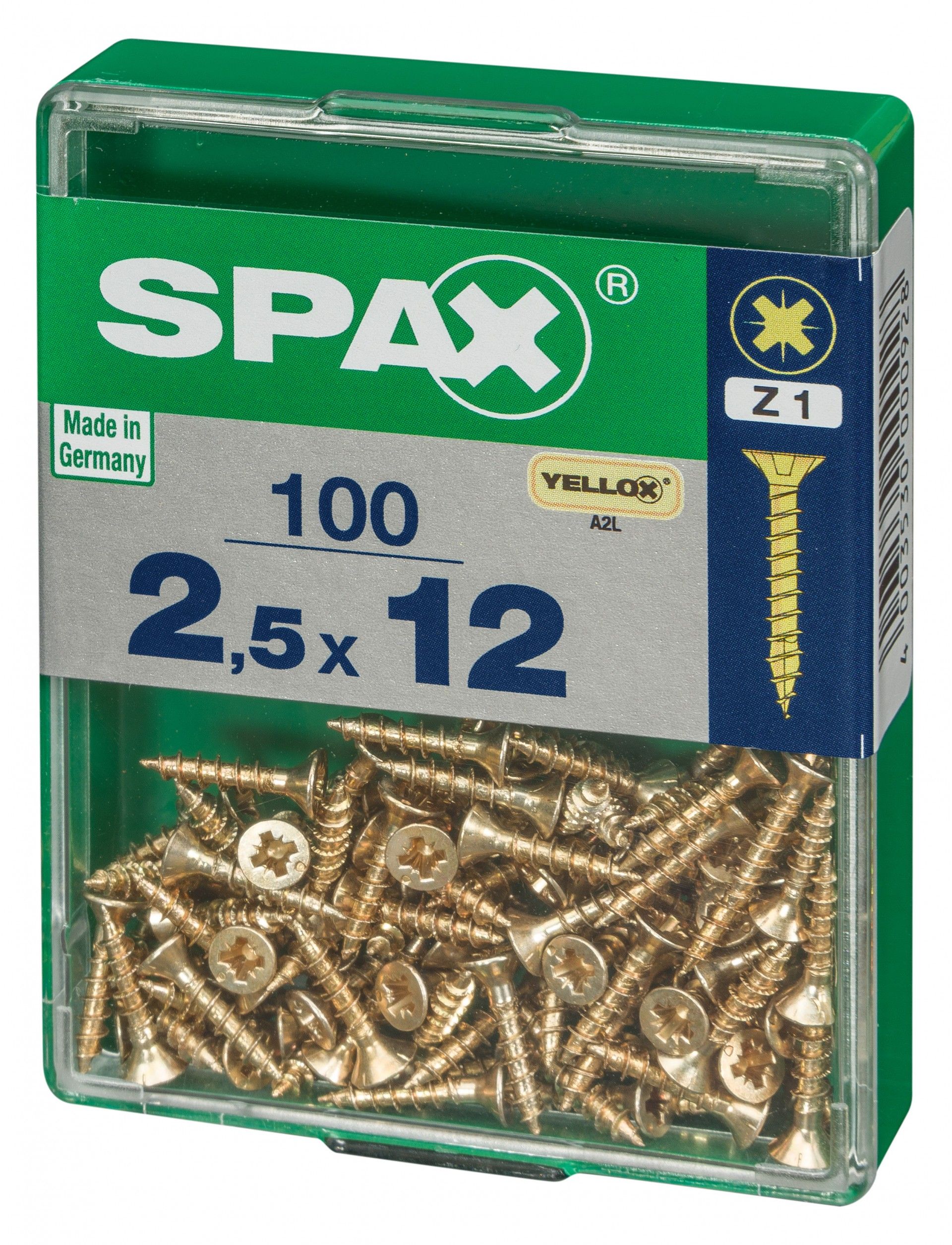 SPAX CP YELLOX 2,5x12mm M