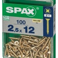 SPAX CP YELLOX 2,5x12mm M SPAX CP YELLOX 2,5x12mm M