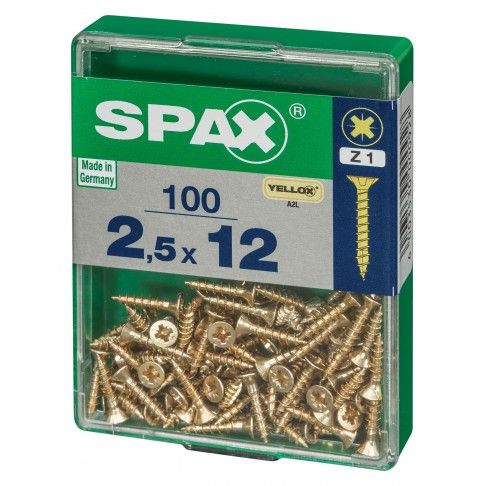 SPAX CP YELLOX 2,5x12mm M SPAX CP YELLOX 2,5x12mm M