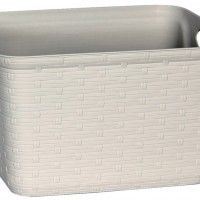 Cesto Rattan Beje 25x19x17cm Cesto Rattan Beje 25x19x17cm