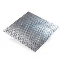 Chapa alumínio bruto, grão arroz - 500x250mm Chapa alumínio bruto, grão arroz - 500x250mm