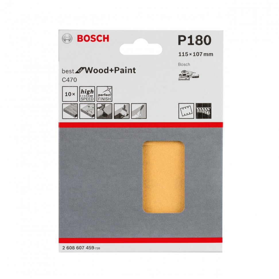 Lixa 115X107MM C470 GR.180 10 unidades Lixa 115X107MM C470 GR.180 10 unidades