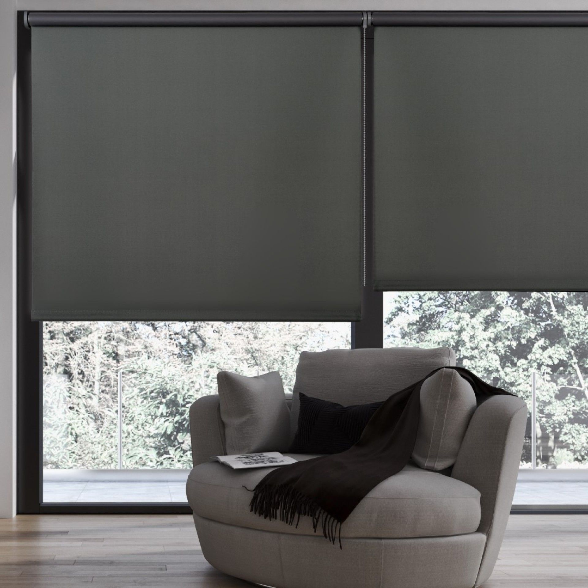 Estore Opaco Roll-Up 80x180cm Cinza