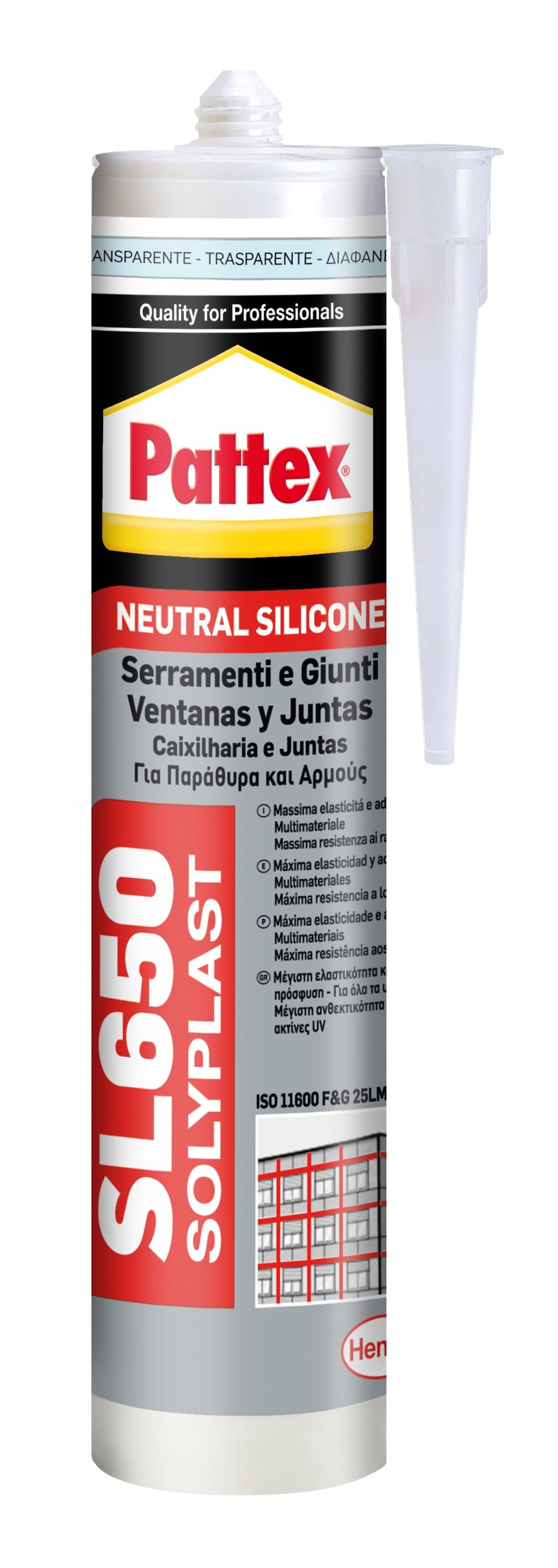 Silicone Neutro SL650 Janela Transparente 300ml