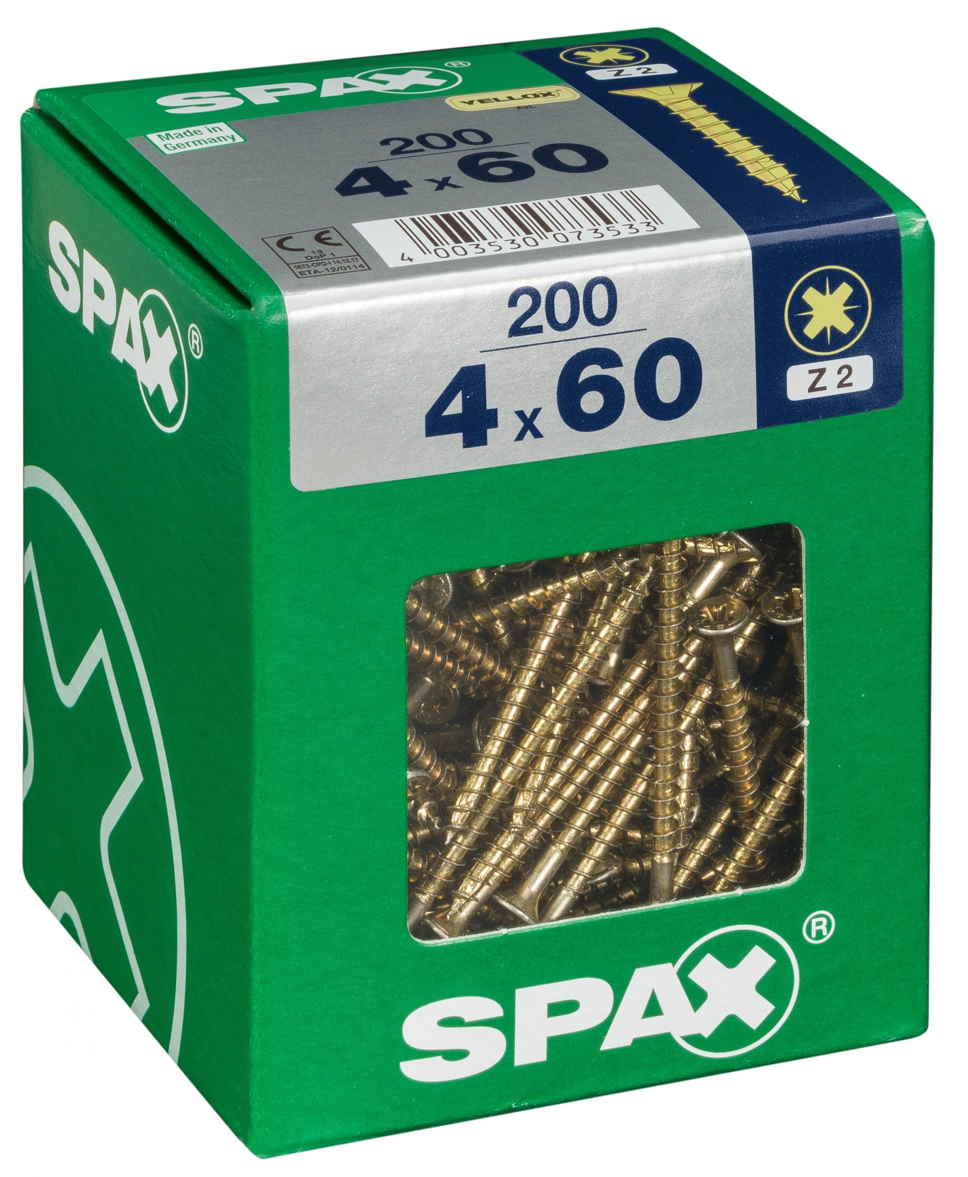 SPAX CP YELLOX 4x60mm XL