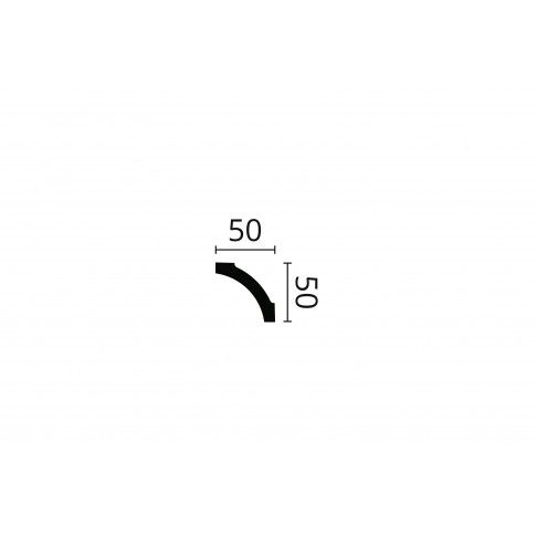 Sanca em Poliestireno Nomastyl B5 50x50mm-2m Sanca em Poliestireno Nomastyl B5 50x50mm-2m
