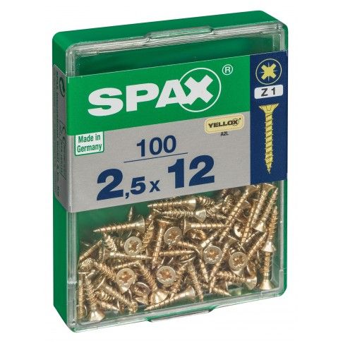 SPAX CP YELLOX 2,5x12mm M SPAX CP YELLOX 2,5x12mm M