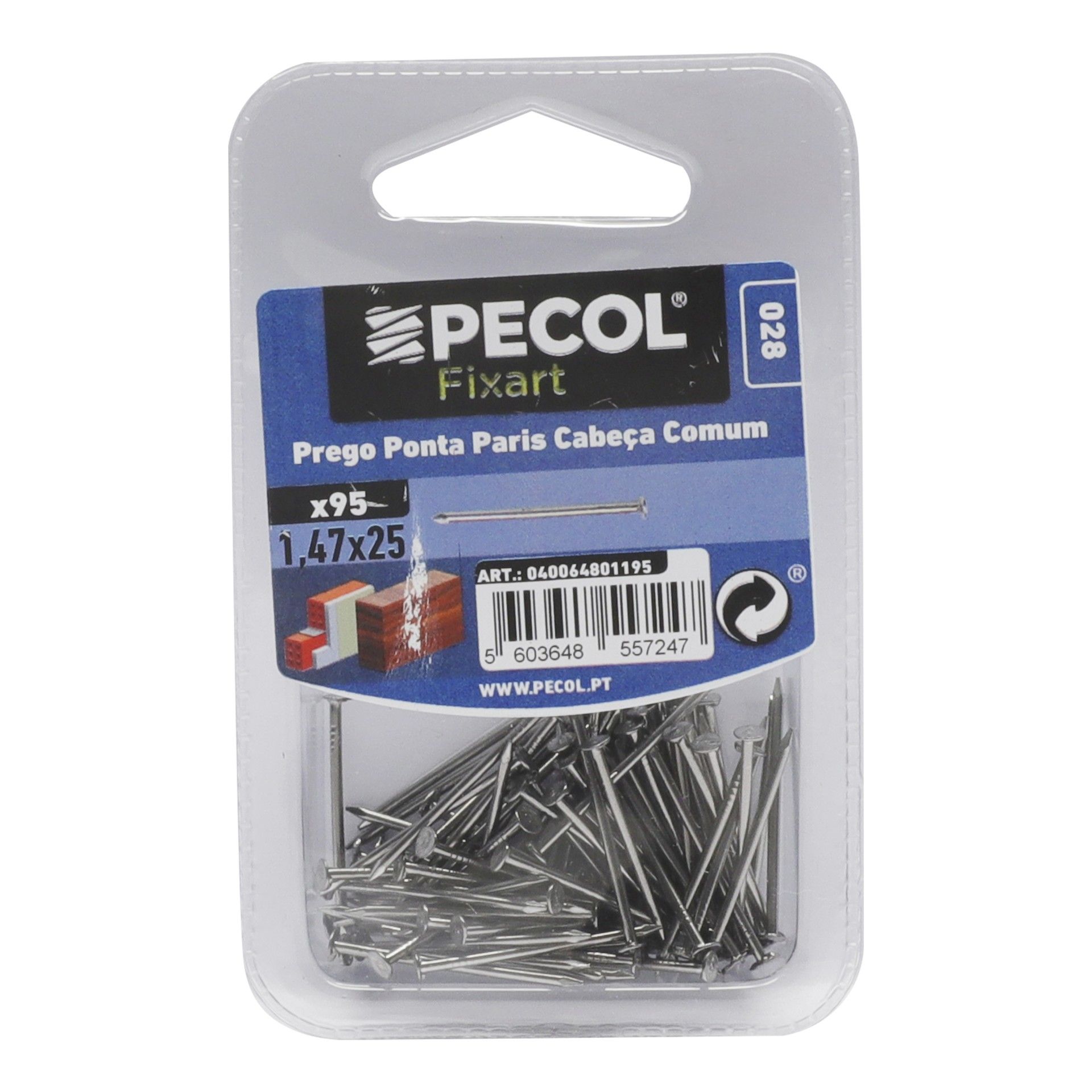 Prego Ponta Paris Cabeça Comum 17x8