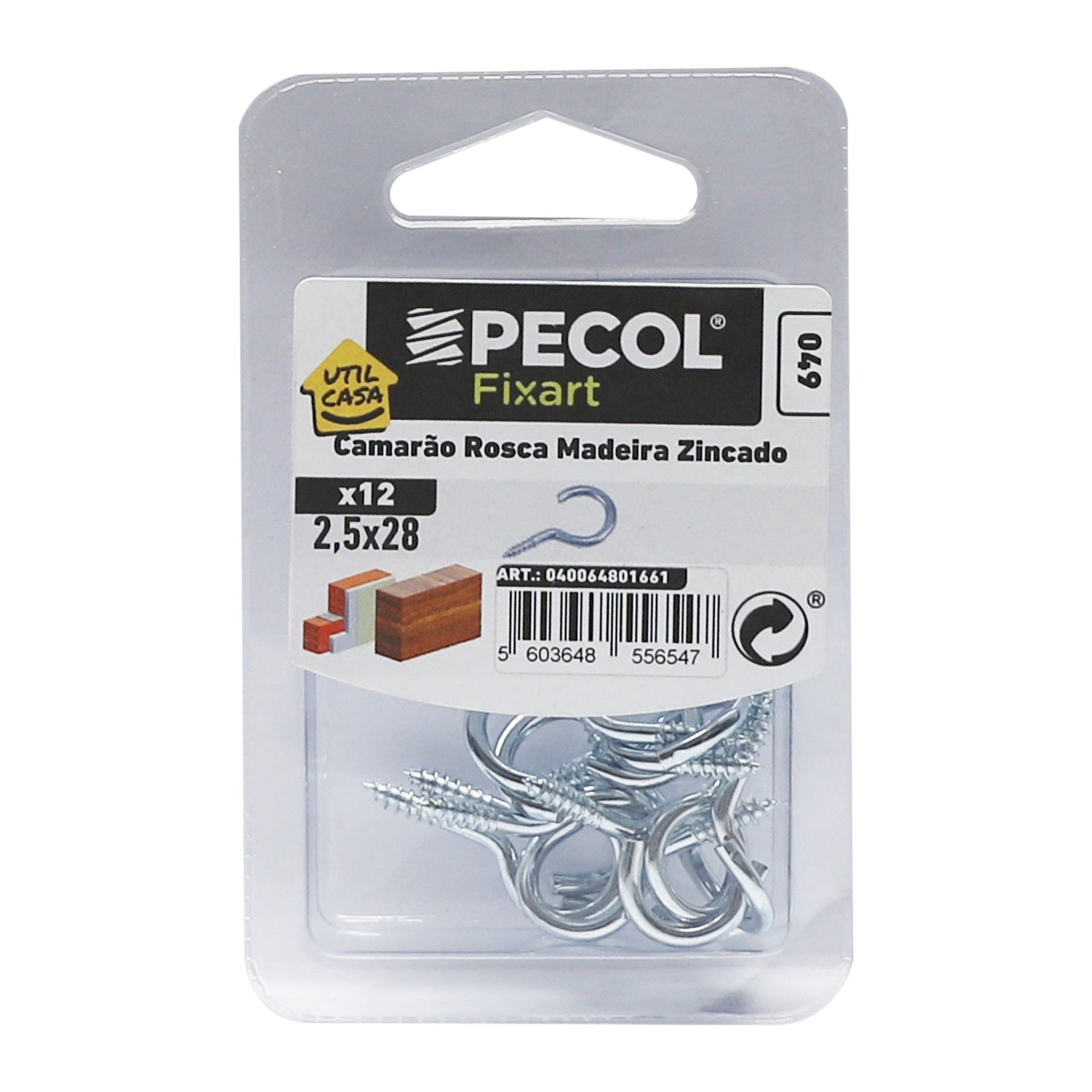 Camarão Roscado 2,5x28