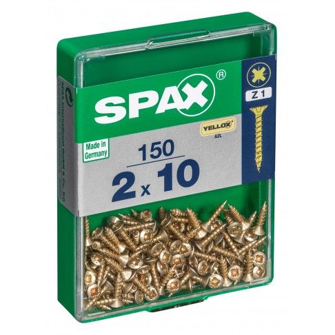 SPAX CP YELLOX 2x10mm M SPAX CP YELLOX 2x10mm M