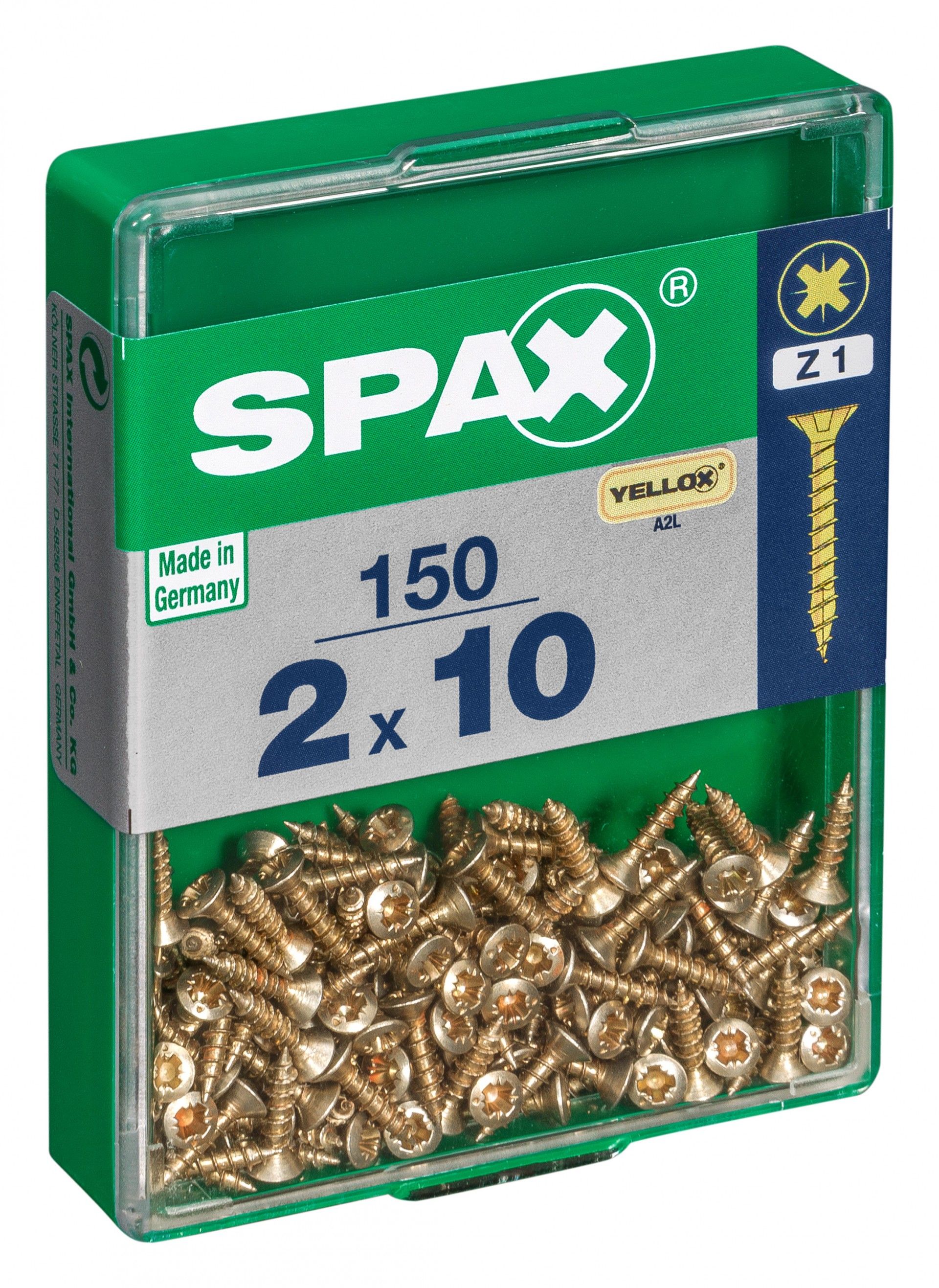SPAX CP YELLOX 2x10mm M
