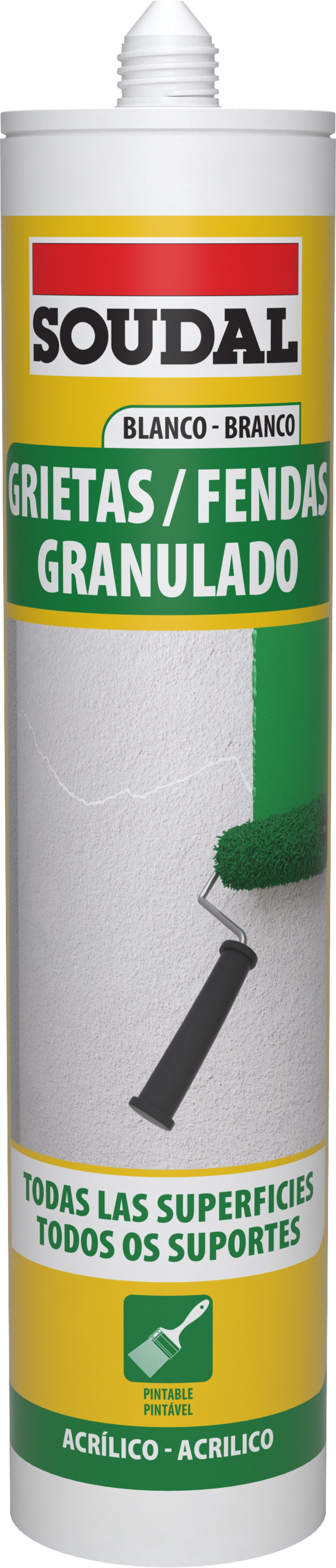 Massa Acrilica Granulado Branco 290ml