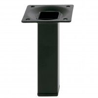 Perna Aço Quadrada 25x25x100mm Preto Perna Aço Quadrada 25x25x100mm Preto