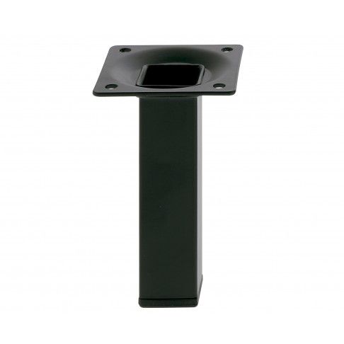 Perna Aço Quadrada 25x25x100mm Preto Perna Aço Quadrada 25x25x100mm Preto