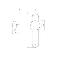 Puxador Porta 2001 Bronze Puxador Porta 2001 Bronze