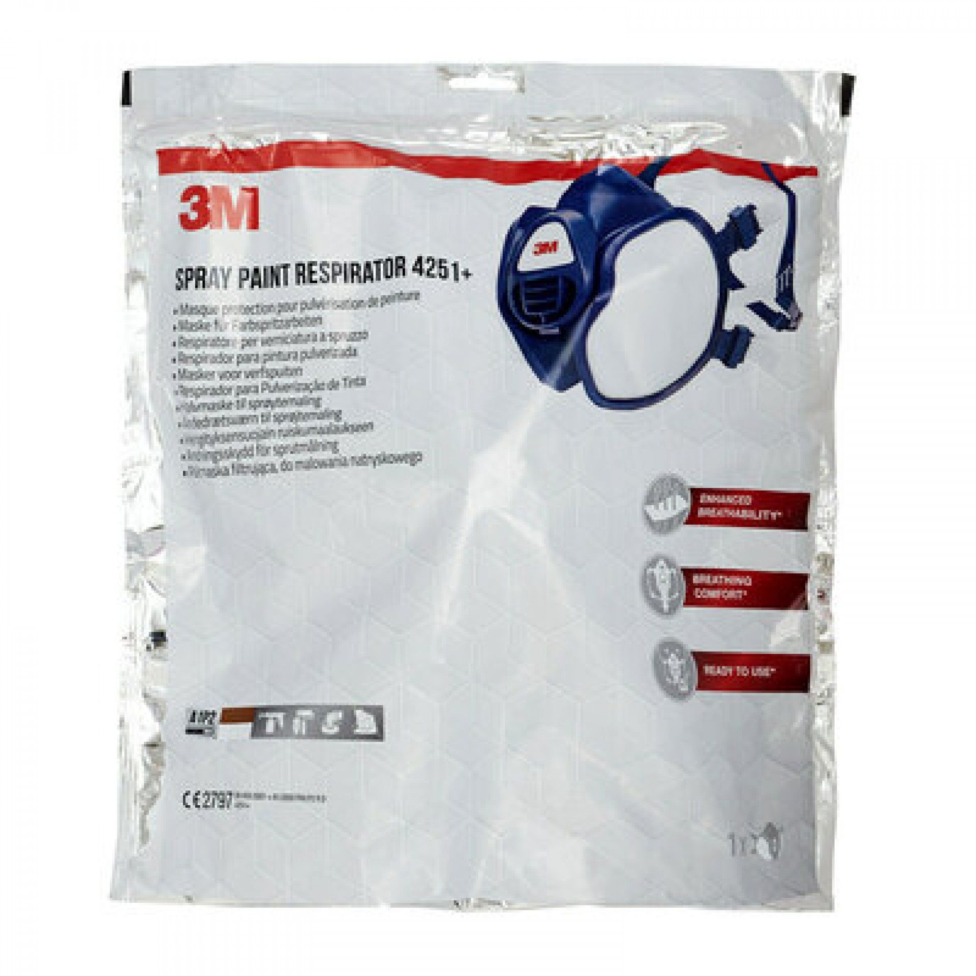 Máscara Pintura Spray/ Verniz Comfort