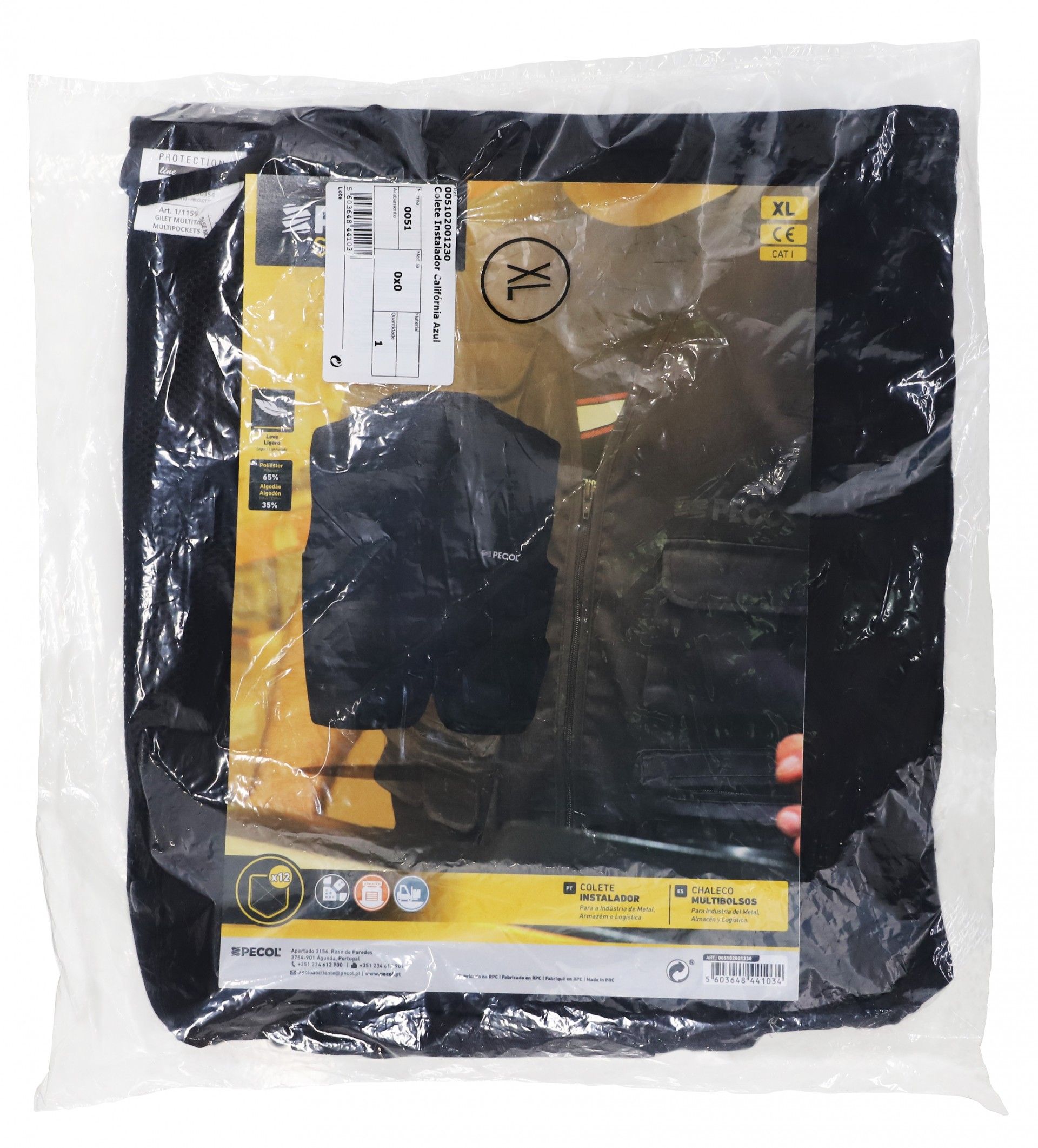 Colete Instalador Azul Tam.L