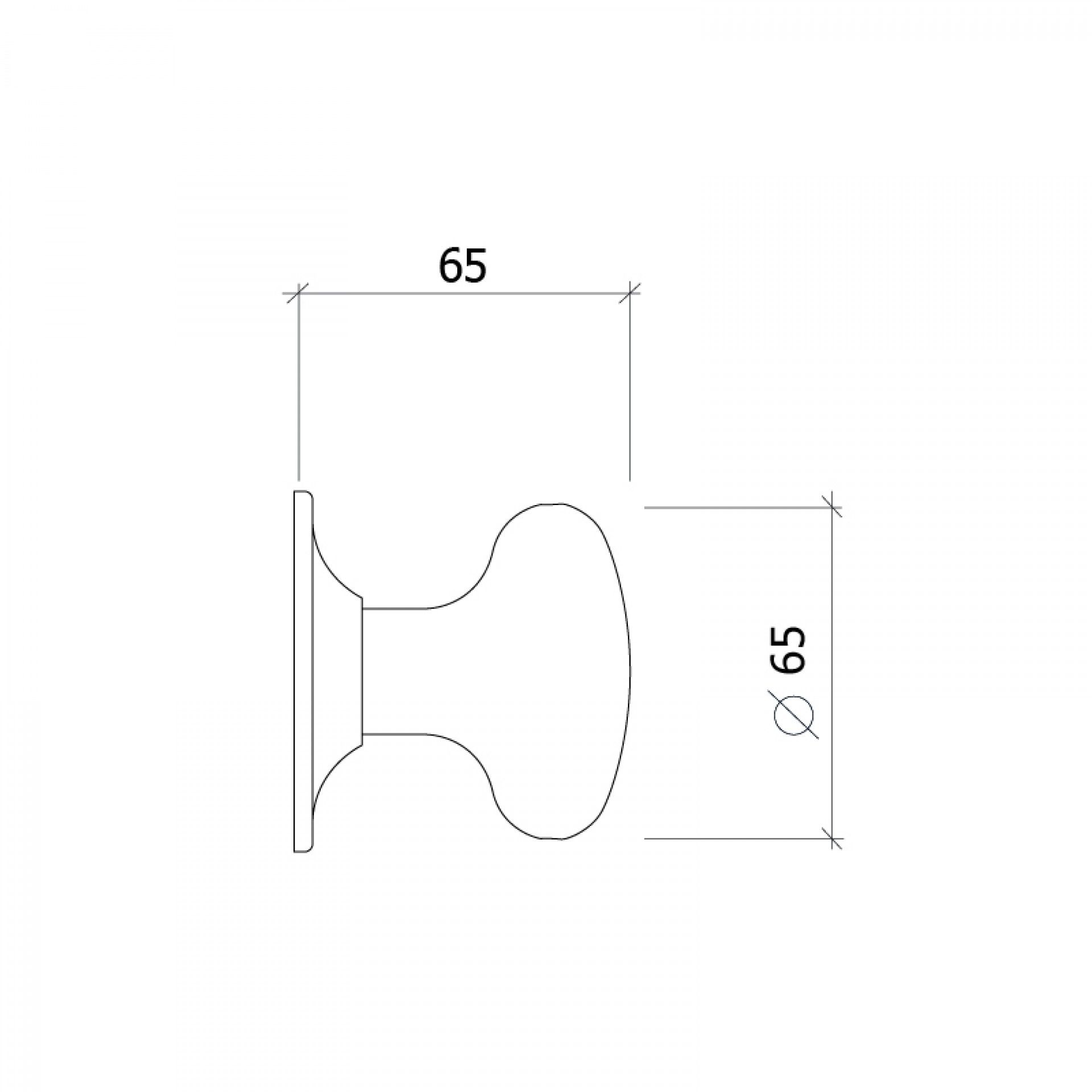 Puxador Porta 60mm Bronze