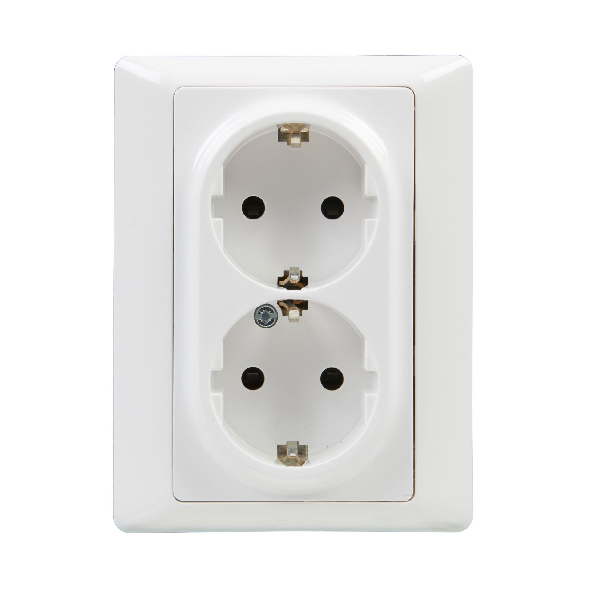 Tomada Dupla C/Terra Série Valena Life Branco