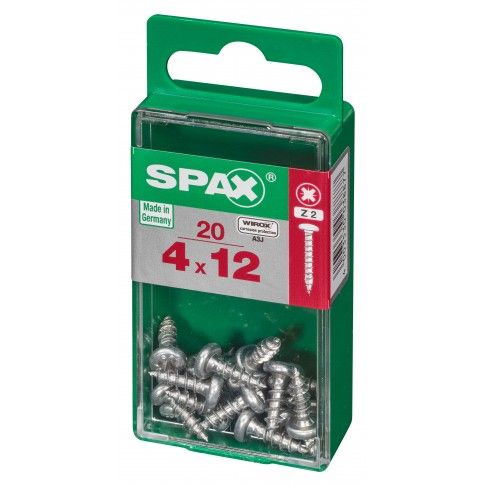 SPAX Cabe�a Redonda WIROX 4x12mm S