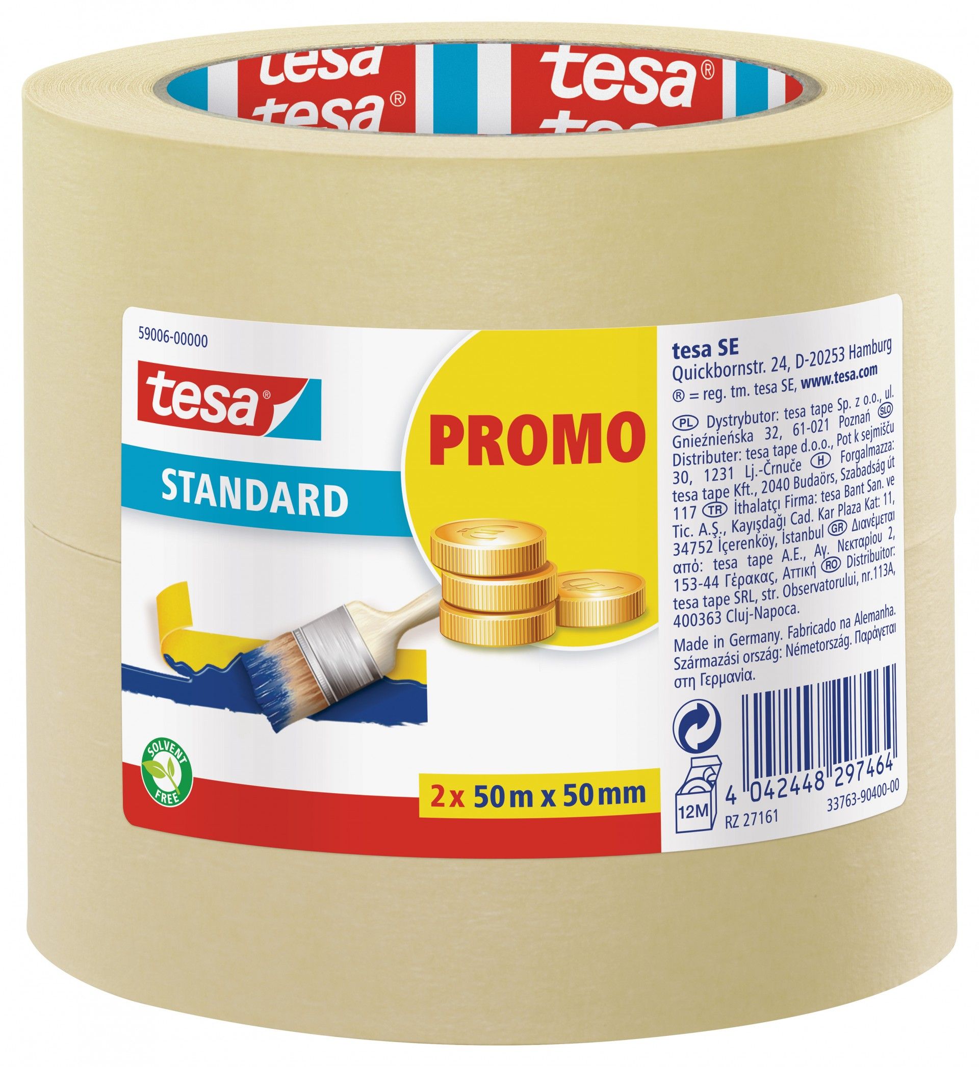 Fita de Pintura STANDARD 2 Rolos