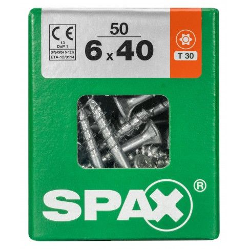 SPAX TRX CP WIROX 6x40mm L SPAX TRX CP WIROX 6x40mm L