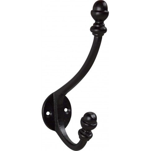 Gancho Duplo Aço Preto Gancho Duplo Aço Preto