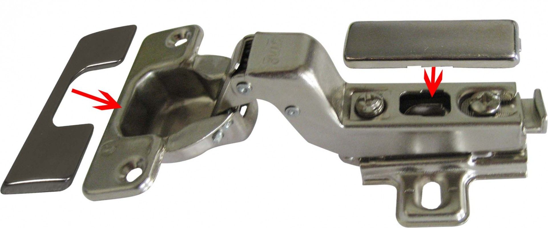 Dobradiça Invisível Móvel 1/2 Curva