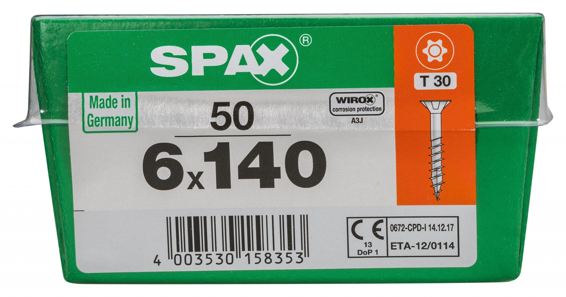 SPAX TRX CP WIROX 6x140mm STK
