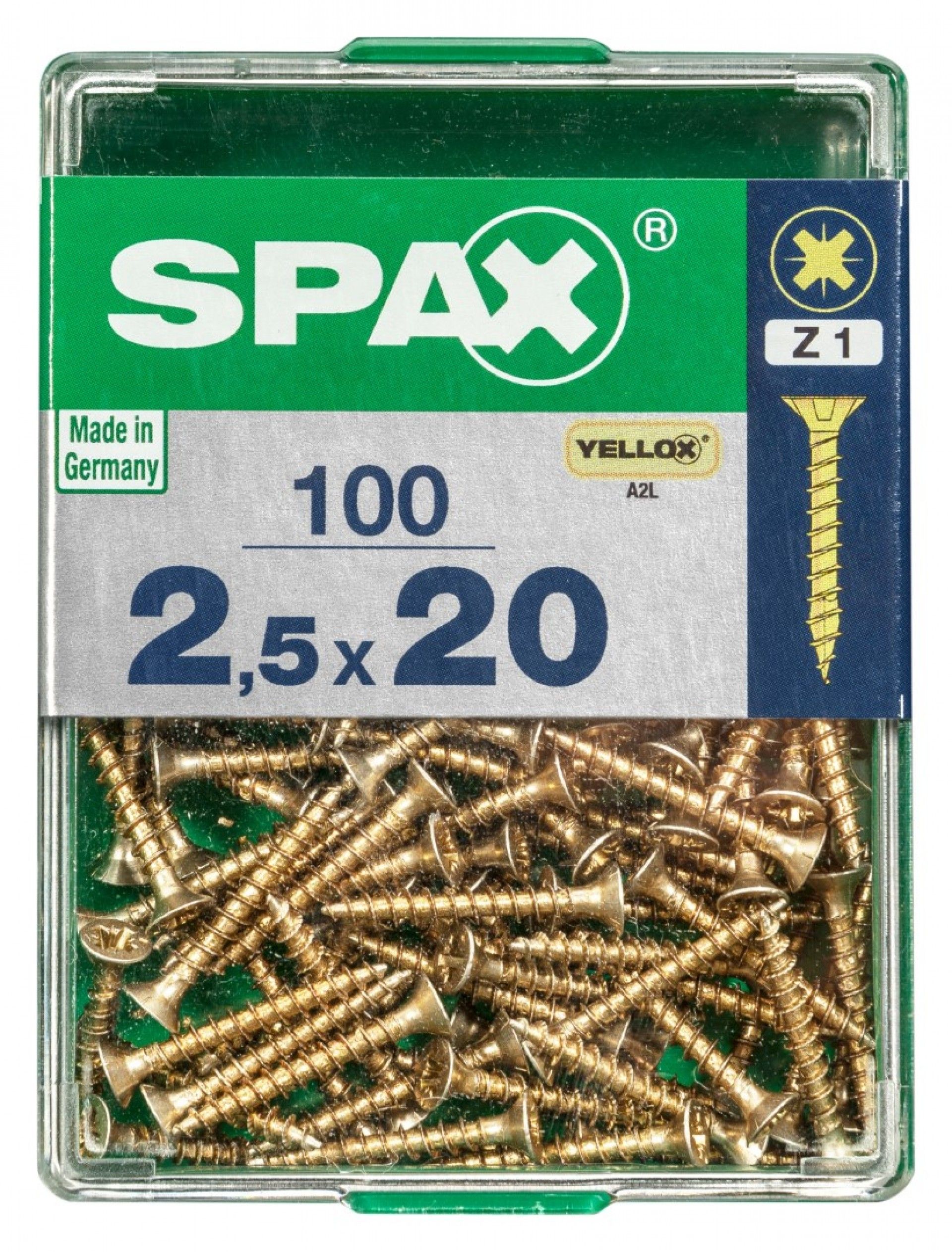 SPAX CP YELLOX 2,5x20mm M