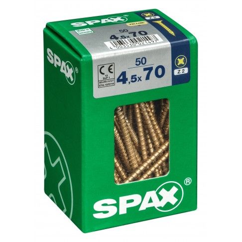 SPAX CP YELLOX 4,5x70mm L SPAX CP YELLOX 4,5x70mm L