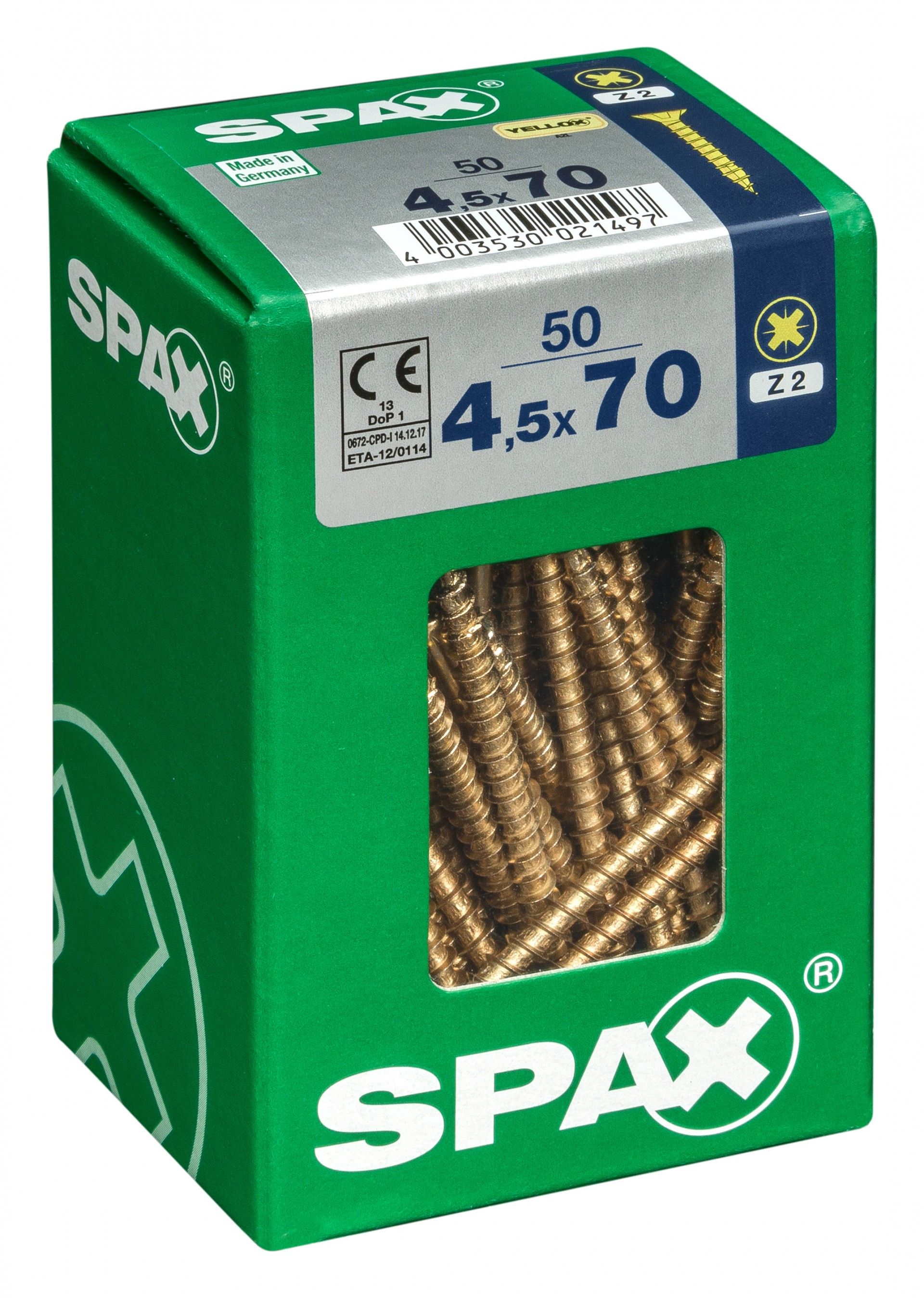SPAX CP YELLOX 4,5x70mm L