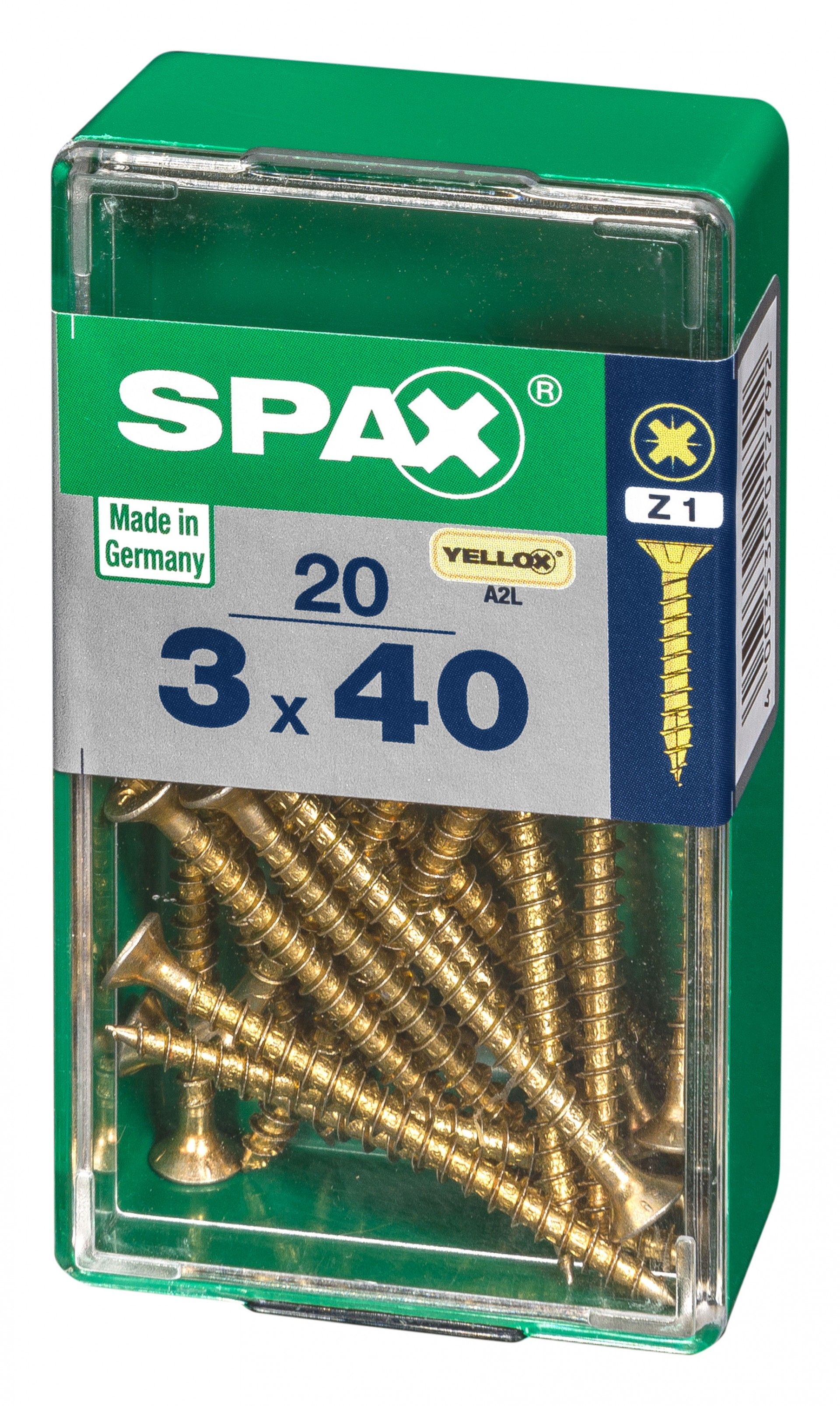 SPAX CP YELLOX 3x40mm S