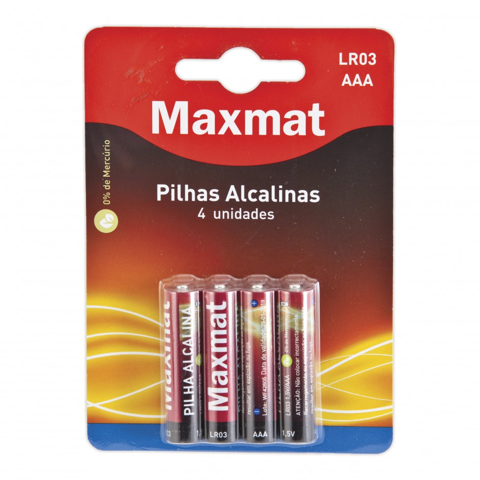 Pilha Alcalina LR03 AAA Pilha Alcalina LR03 AAA
