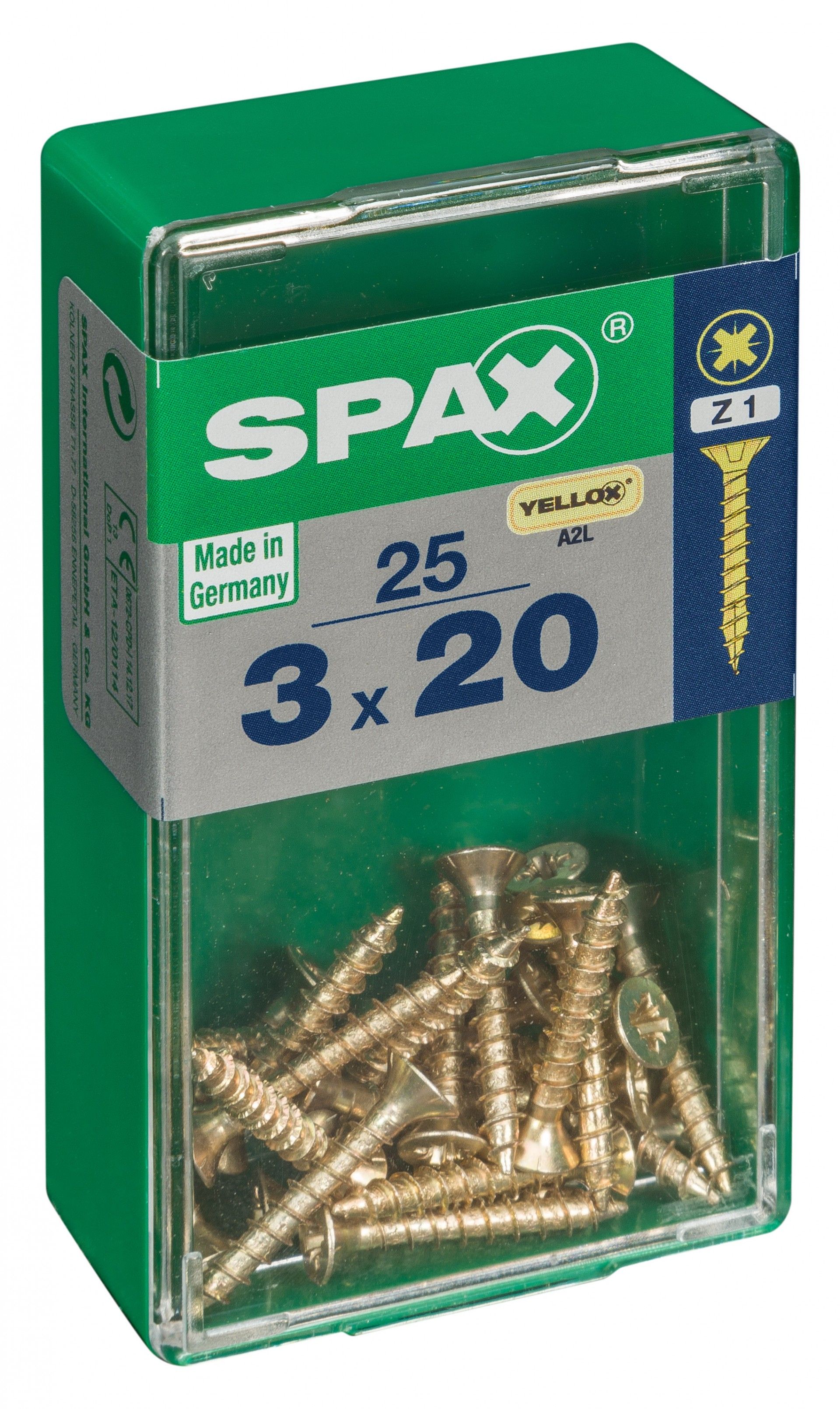 SPAX CP YELLOX 3x20mm S