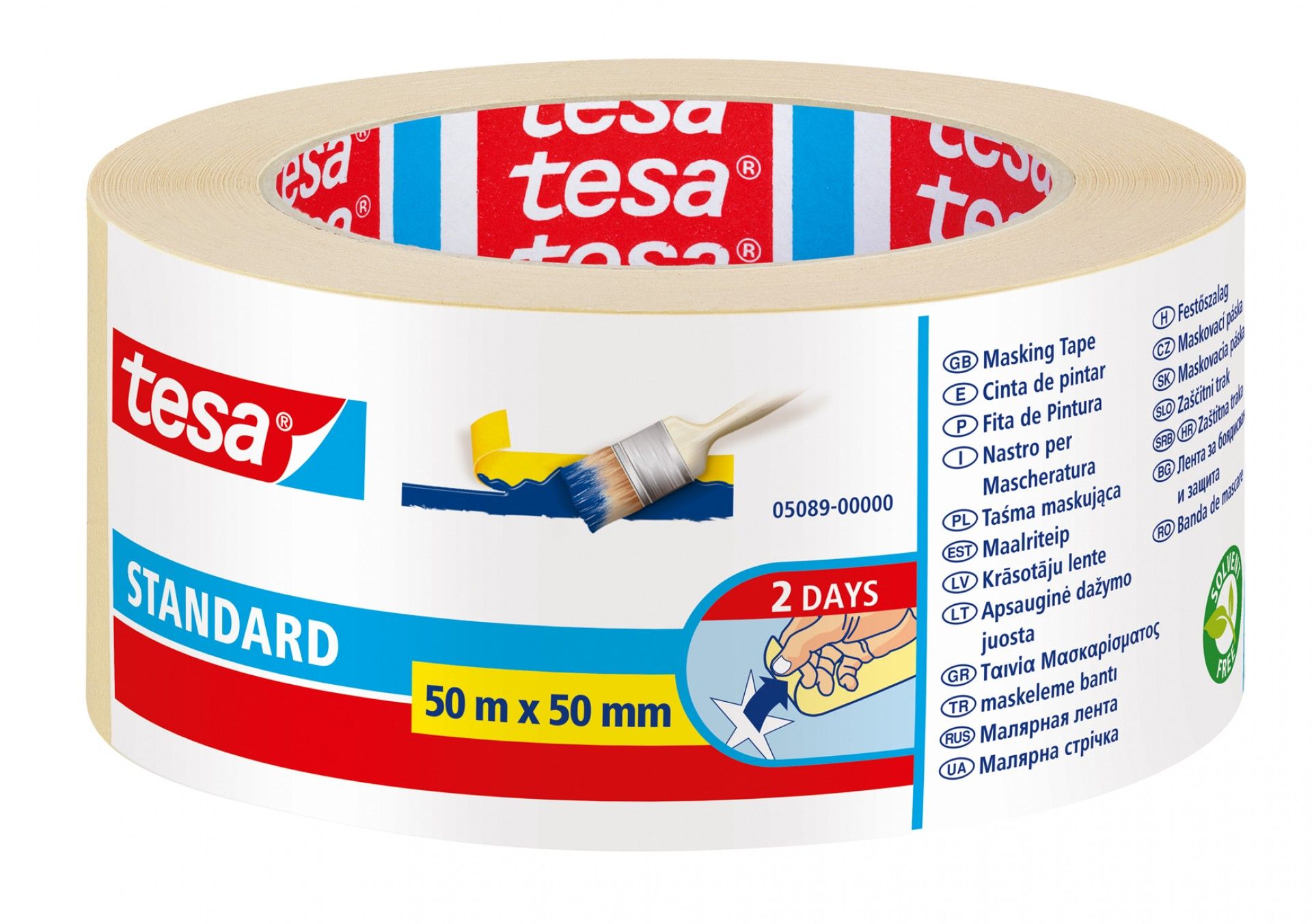 Fita Pintura Lisa Tesa 50mx50mm