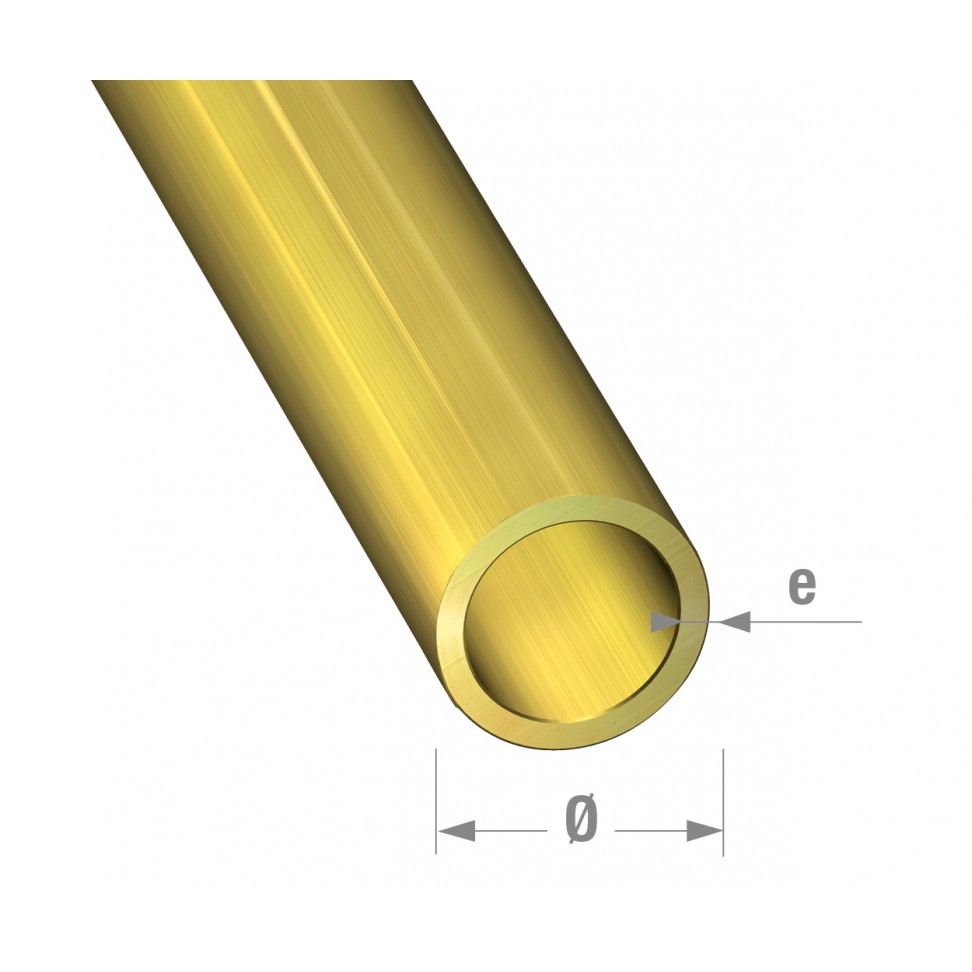 Tubo redondo lat�o 2mm - 1m