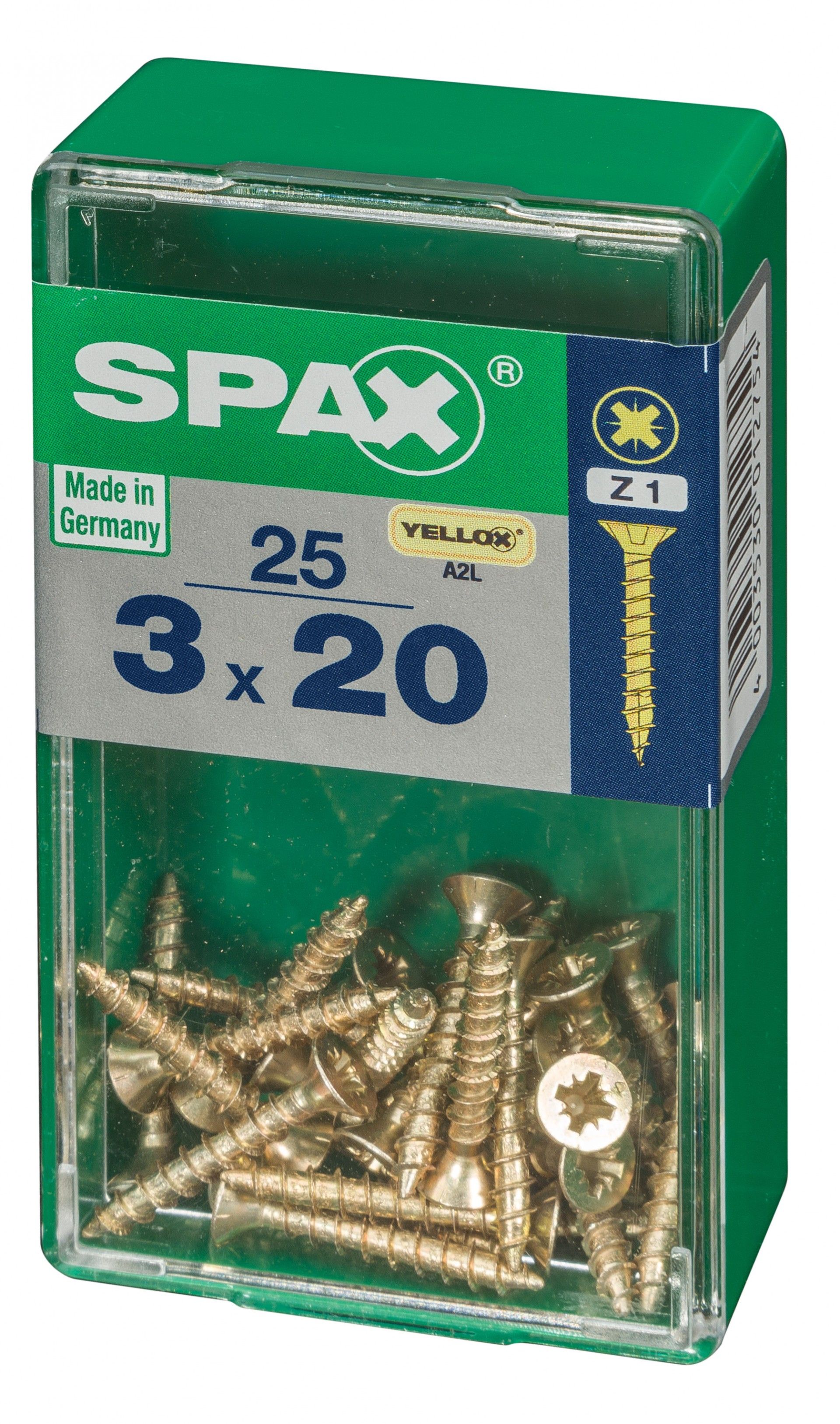 SPAX CP YELLOX 3x20mm S