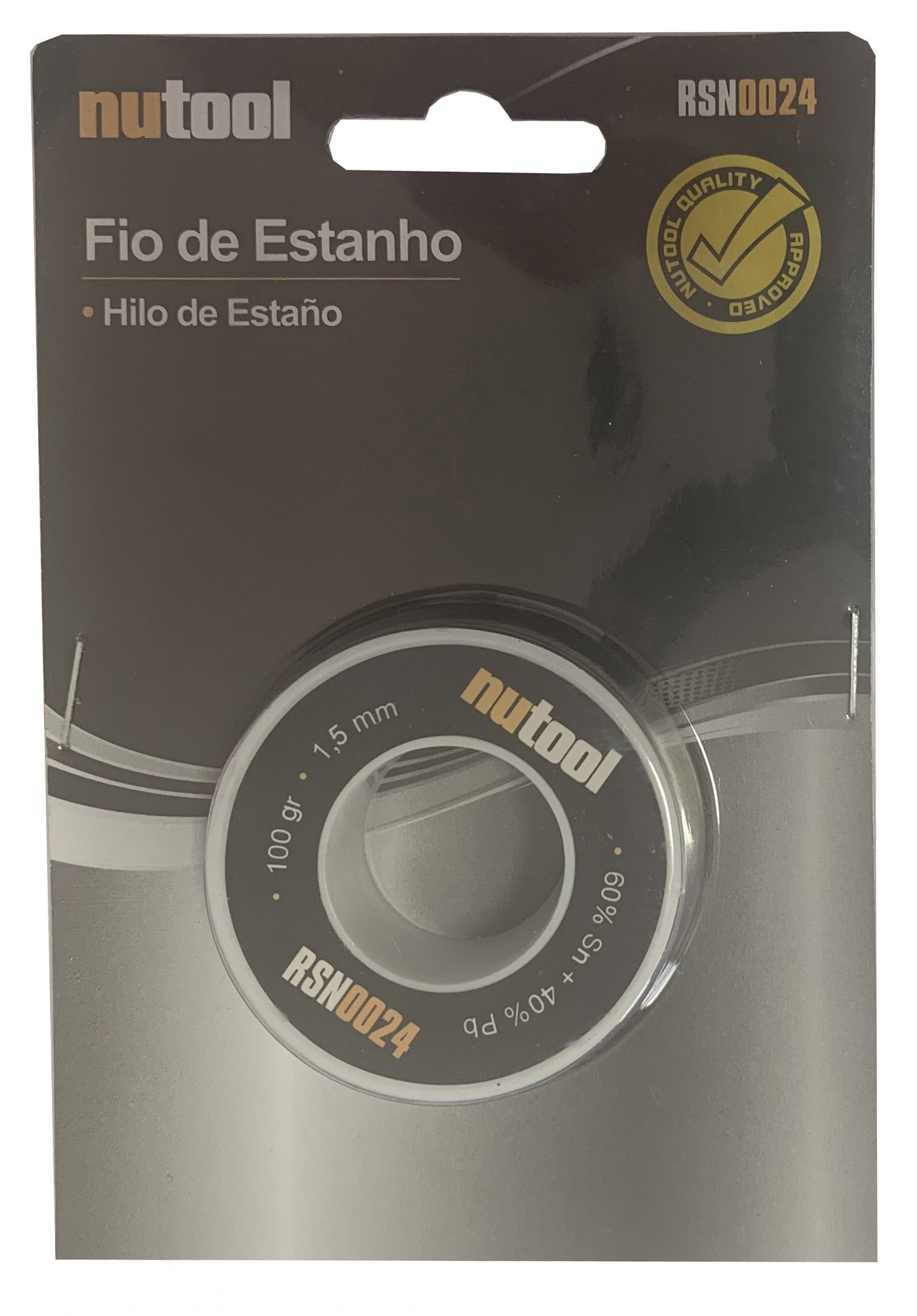 Bobine de Fio Estanho 1,5MM 100GR 60/