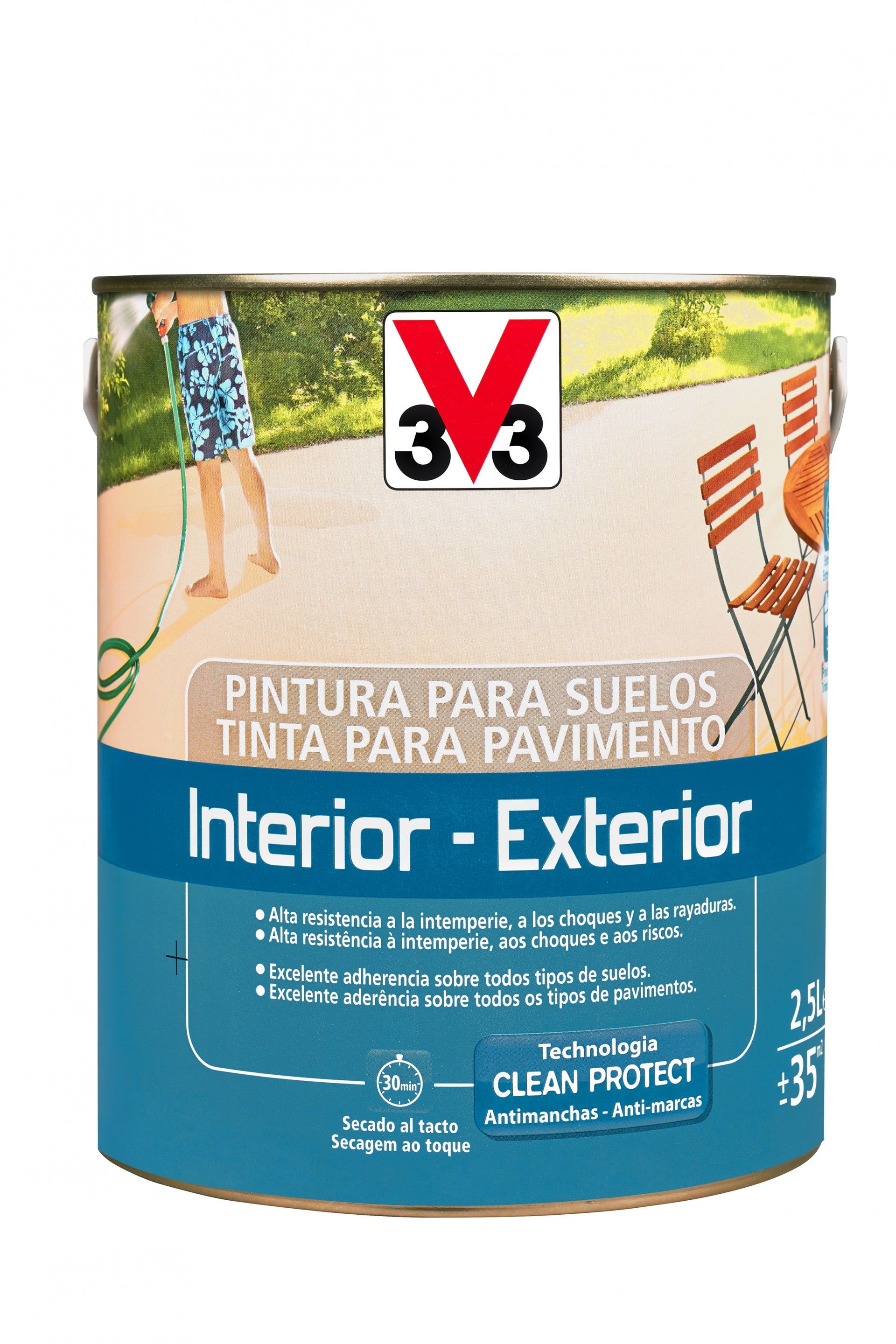 Tinta Pavimento Interior/Exterior Beje 2,5L
