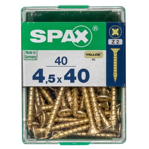 SPAX CP YELLOX 4,5x40mm M SPAX CP YELLOX 4,5x40mm M