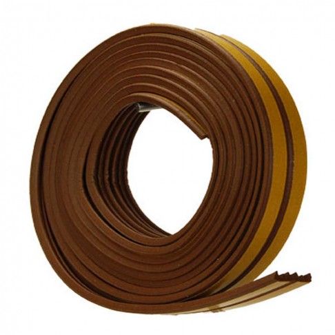 Perfil e Borracha Adesiva 6m Castanho Perfil e Borracha Adesiva 6m Castanho