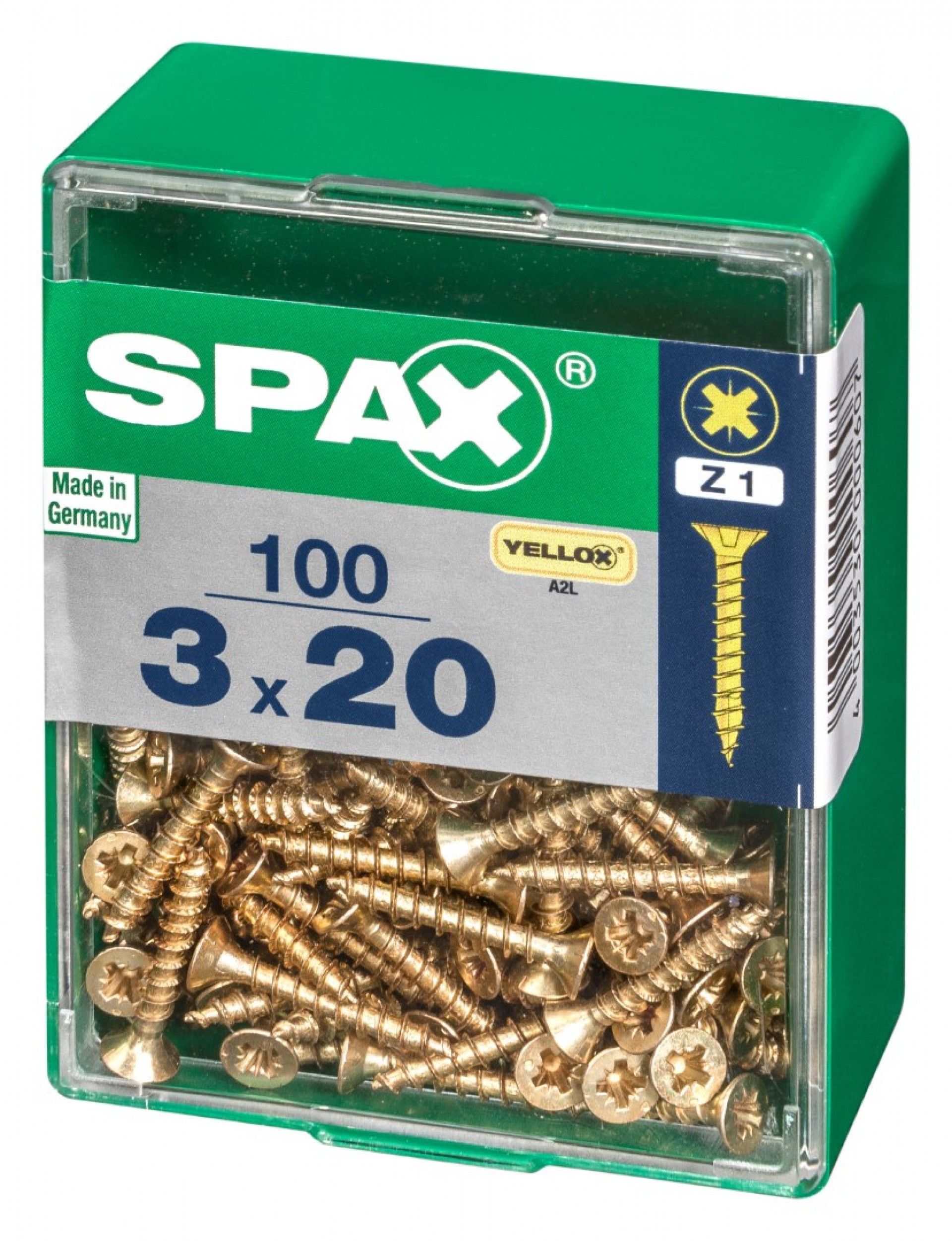 SPAX CP YELLOX 3x20mm M