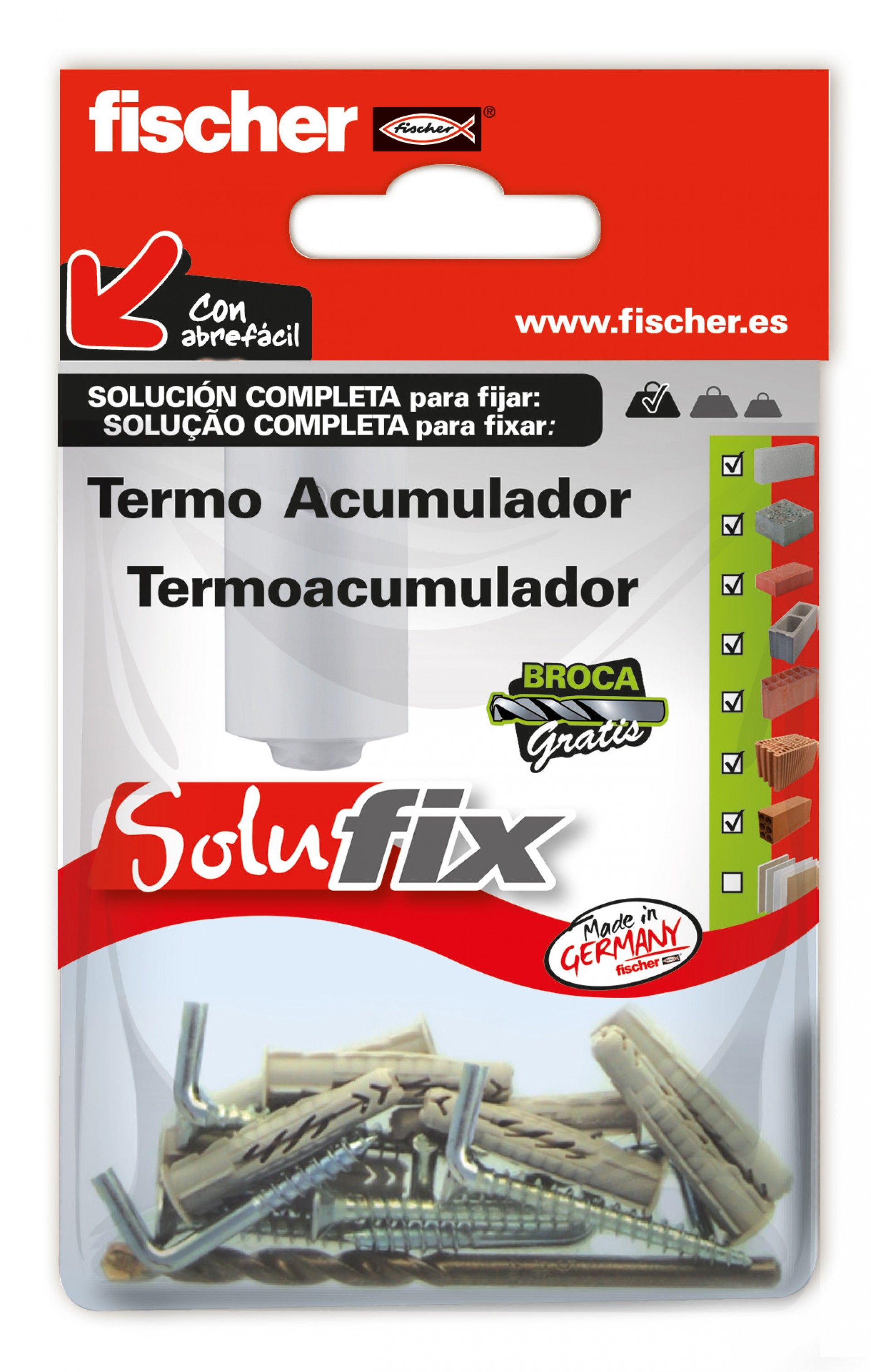 Kit Fixação Termoacumuladores SOLUFIX