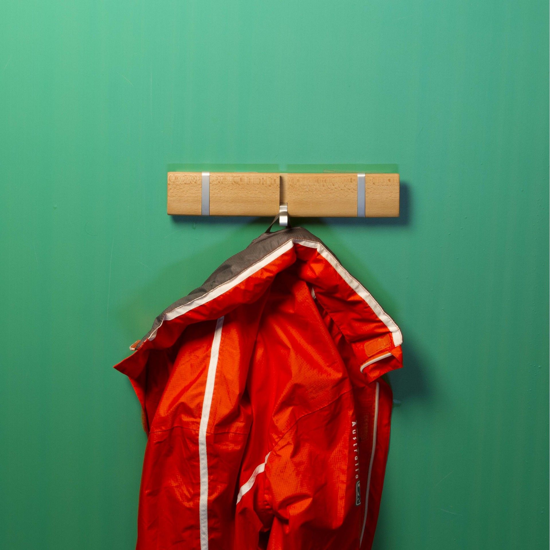 Cabide 3 Ganchos Faia/ Alumínio Prateado