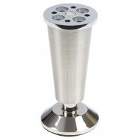 Pé para Móvel 100mm; Aço Escovado Pé para Móvel 100mm; Aço Escovado
