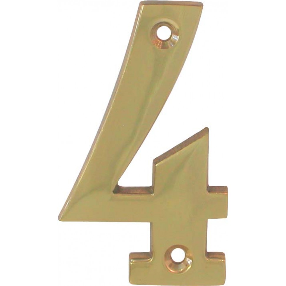 Algarismo 4 Lat�o Polido 65mm