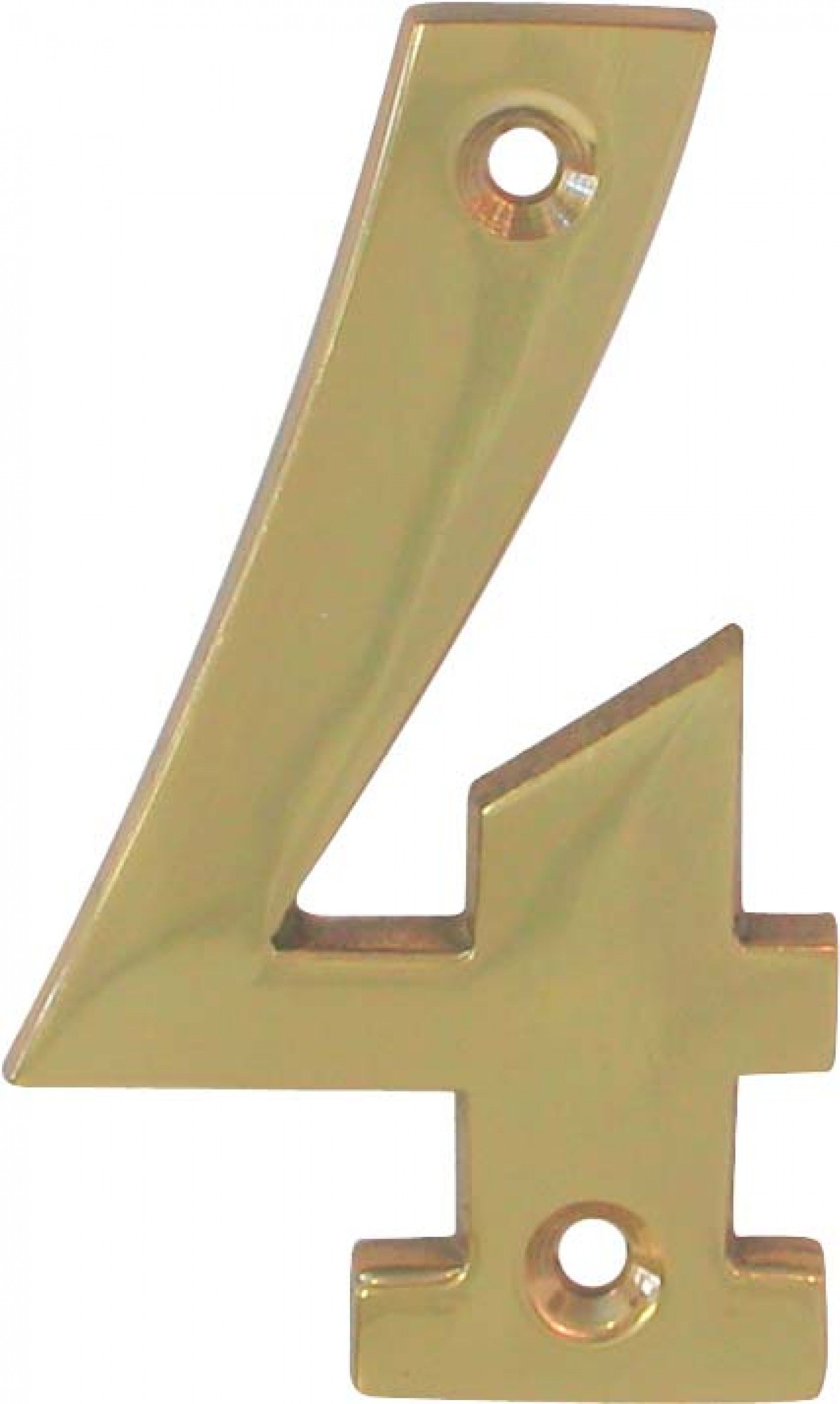 Algarismo 4 Latão Polido 65mm