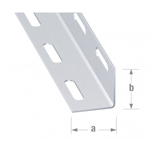 Perfil ângulo perfurado aço galvanizado 27x27mm - 1m Perfil ângulo perfurado aço galvanizado 27x27mm - 1m